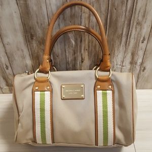 MICHAEL KORS | Satchel Bag Canvas Leather.